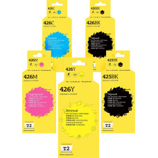 IC-CCLI-426_MP Комплект картриджей T2 для Canon: PGI-425BK/CLI-426, пигментный черный, черный, голубой, пурпурный, желтый