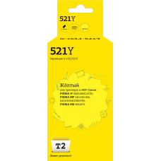 IC-CCLI-521Y Картридж T2 для Canon PIXMA iP3600/4600/MP540/620/630/980, желтый, с чипом