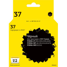 IC-CPG37 Картридж T2 для Canon PIXMA iP1800/1900/2500/2600/MP140/190/210/220/470/MX300/310, черный