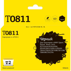 IC-ET0811 Картридж T2 для Epson Stylus Photo R270/R290/R390/RX690/TX700, черный, с чипом