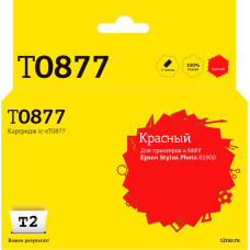 IC-ET0877 Картридж T2 для Epson Stylus Photo R1900, красный, с чипом