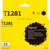 IC-ET1281 Картридж T2 для Epson Stylus S22/SX125/SX130/SX230/SX420W/Office BX305F, черный, с чипом