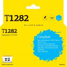 IC-ET1282 Картридж T2 для Epson Stylus S22/SX125/SX130/SX230/SX420W/Office BX305F, голубой, с чипом