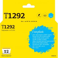 IC-ET1292 Картридж T2 для Epson Stylus SX420W/SX525WD/Office B42WD/BX305F/WF7015, голубой, с чипом