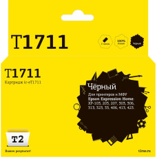 IC-ET1711 Картридж T2 для Epson Expression Home XP-103/203/207/303/306/313/33/406, черный, с чипом