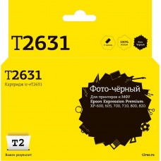 IC-ET2631 Картридж T2 для Epson Expression Premium XP-600/605/700/800, фото-черный, с чипом