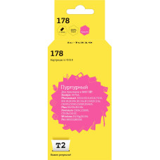 IC-H319 Картридж T2 №178 для HP Deskjet 3070A/Photosmart5510/6510/7510/B110/C8583, пурпурный с чипом