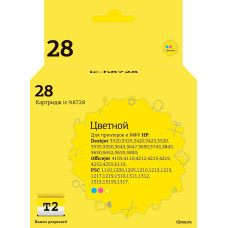 IC-H8728 Картридж T2 №28 для HP Deskjet 3320/3520/3550/5650/1210/1315/Officejet 4110/6110, цветной