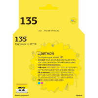 IC-H8766 Картридж T2 №135 для HP Deskjet 460/5743/6543/6843/9803/PSC1513/6213/K7103, цветной
