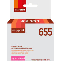 Картридж EasyPrint IH-111 №655 для HP Deskjet Ink Advantage 3525/4625/6525, пурпурный, с чипом Картридж EasyPrint IH-111 №655 для HP Deskjet Ink Advantage 3525/4625/6525, пурпурный, с чипом
