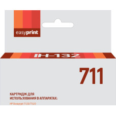 Картридж EasyPrint IH-132 №711 для HP Designjet T120/520, желтый, с чипом