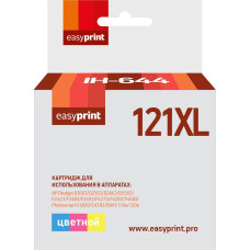 Картридж EasyPrint IH-644 №121XL для HP Deskjet D1663/D2563/D5563/F2423/F4275/C4683/110e, цветной