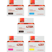 Комплект картриджей EasyPrint IC-CLI426_SET для Canon: PGI-425BK/CLI-426, пигментный черный, черный, голубой, пурпурный, желтый