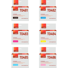 Комплект картриджей EasyPrint IE-T0487_SET для Epson T0487: черный, голубой, пурпурный, желтый, светло-голубой, светло-пурпурный