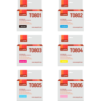 Комплект картриджей EasyPrint IE-T0807_SET для Epson T0807/T079A: черный, голубой, пурпурный, желтый, светло-голубой, светло-пурпурный