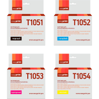 Комплект картриджей EasyPrint IE-T1055_SET для Epson T0735/T1055: черный, голубой, пурпурный, желтый