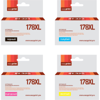 Комплект картриджей EasyPrint IH-178XL_SET для HP 178XL: черный, голубой, пурпурный, желтый