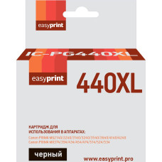 PG-440XL Картридж EasyPrint IC-PG440XL для Canon PIXMA MG2140/3140/3540/MX394/434/474, черный