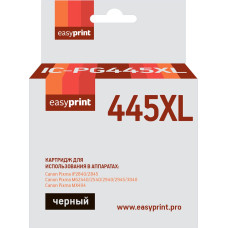 PG-445XL Картридж EasyPrint IC-PG445XL для Canon PIXMA iP2840/2845/MG2440/2540/2940/2945/MX494, черный