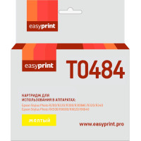T0484 Картридж EasyPrint IE-T0484 для Epson Stylus Photo R200/300/RX500/600, желтый, с чипом T0484 Картридж EasyPrint IE-T0484 для Epson Stylus Photo R200/300/RX500/600, желтый, с чипом